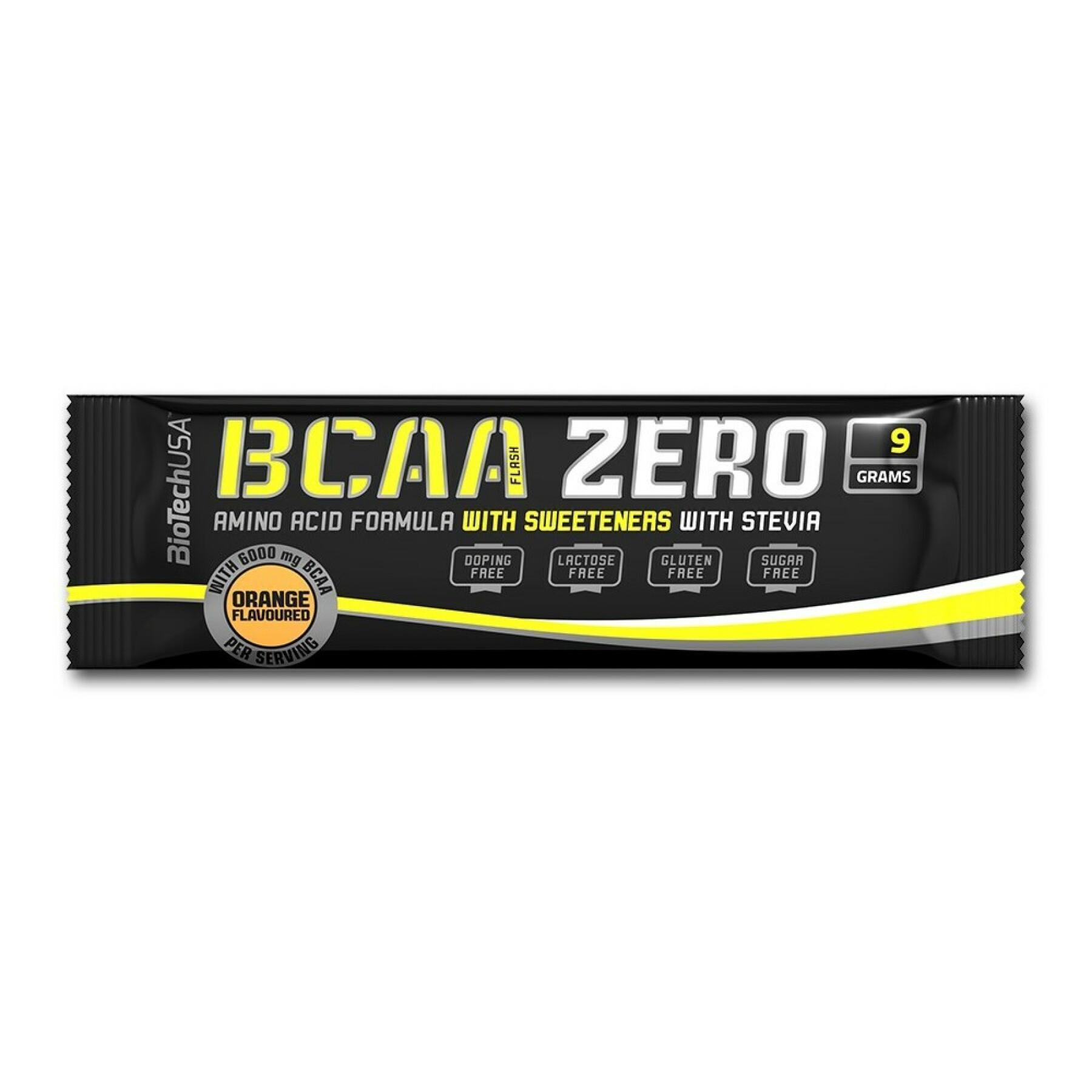50 pacotes de aminoácidos Biotech USA bcaa zero - Thé glacé au citron - 9g