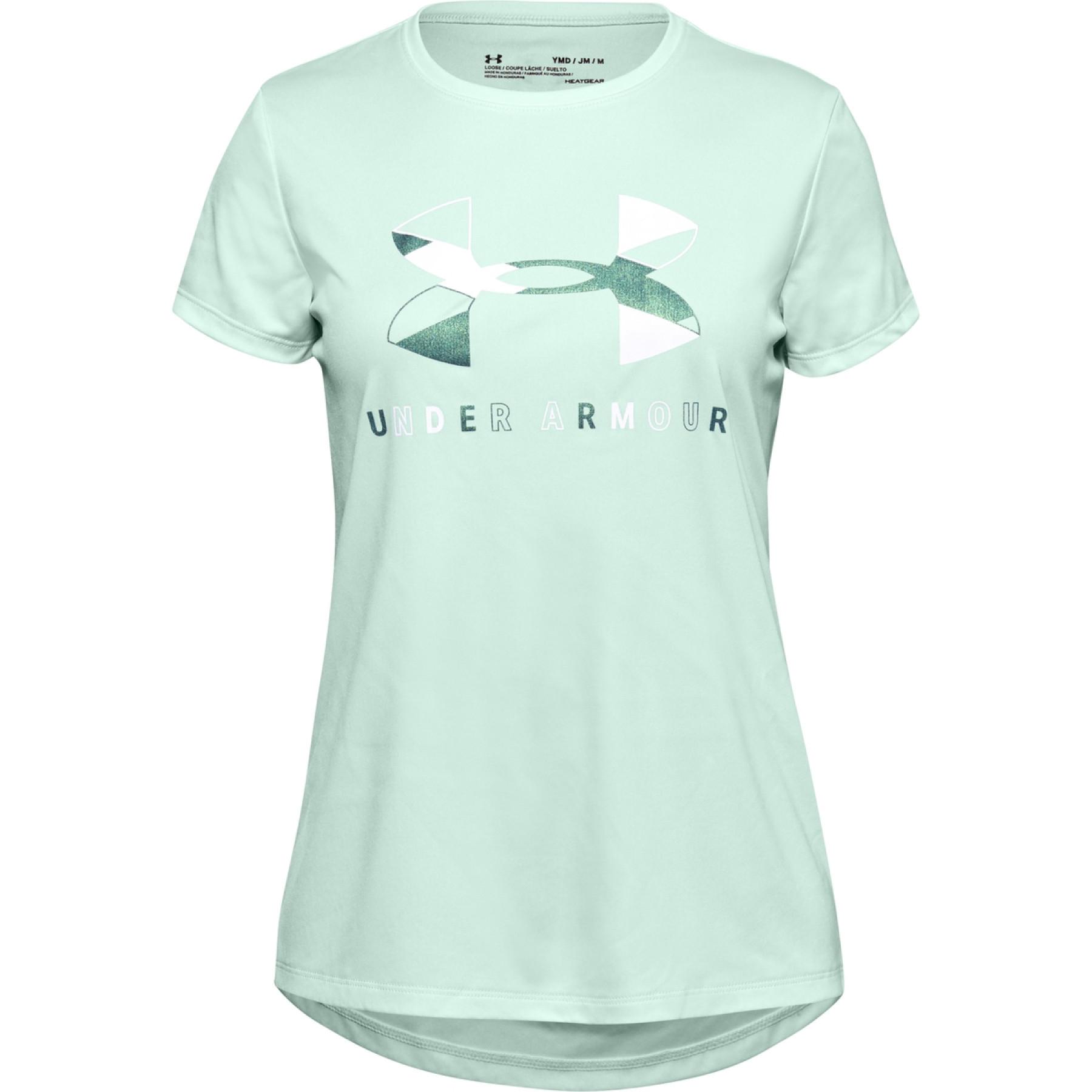 T-shirt de rapariga Under Armour à manches courtes Tech Big Logo
