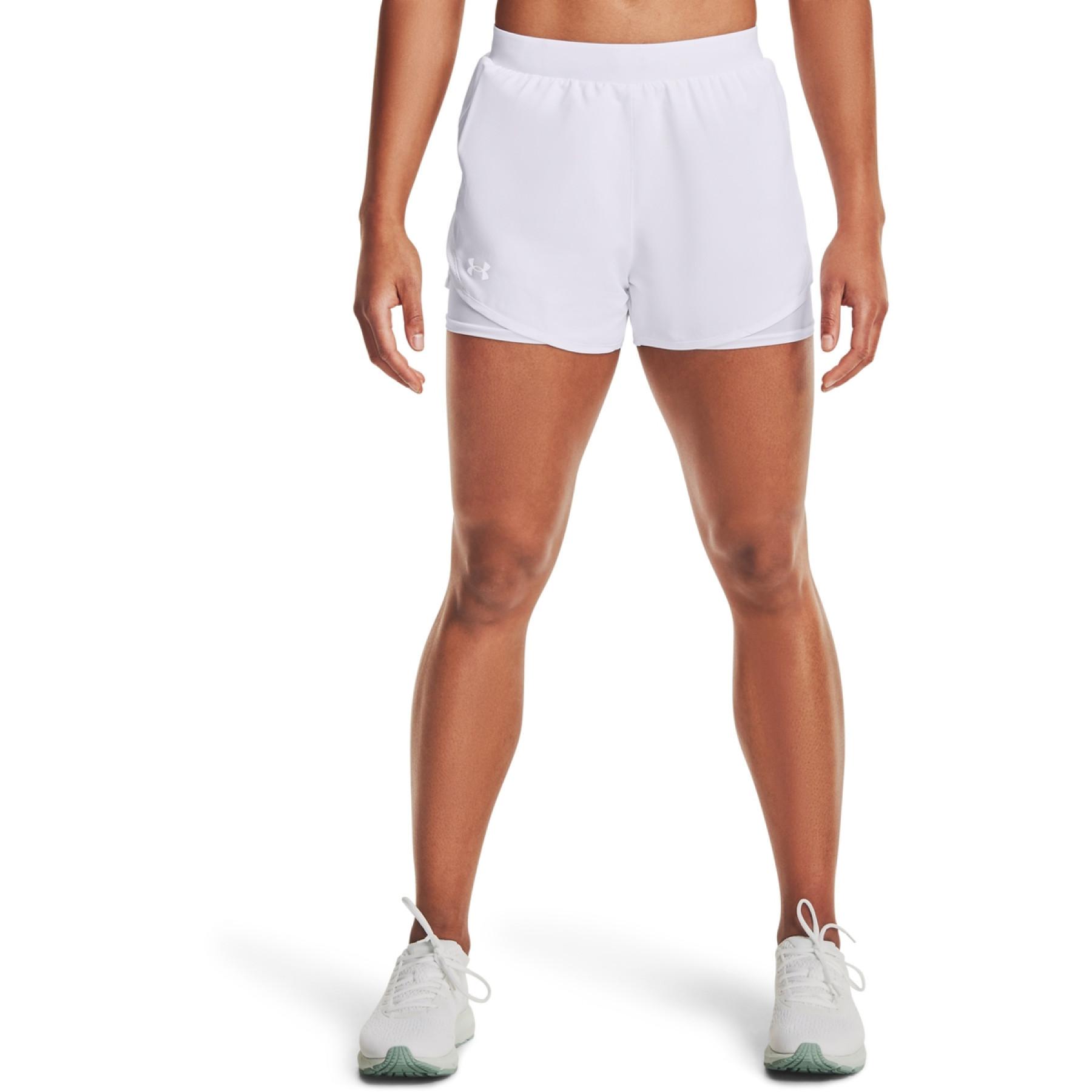 Calções para mulheres Under Armour Fly By 2.0 2-in-1
