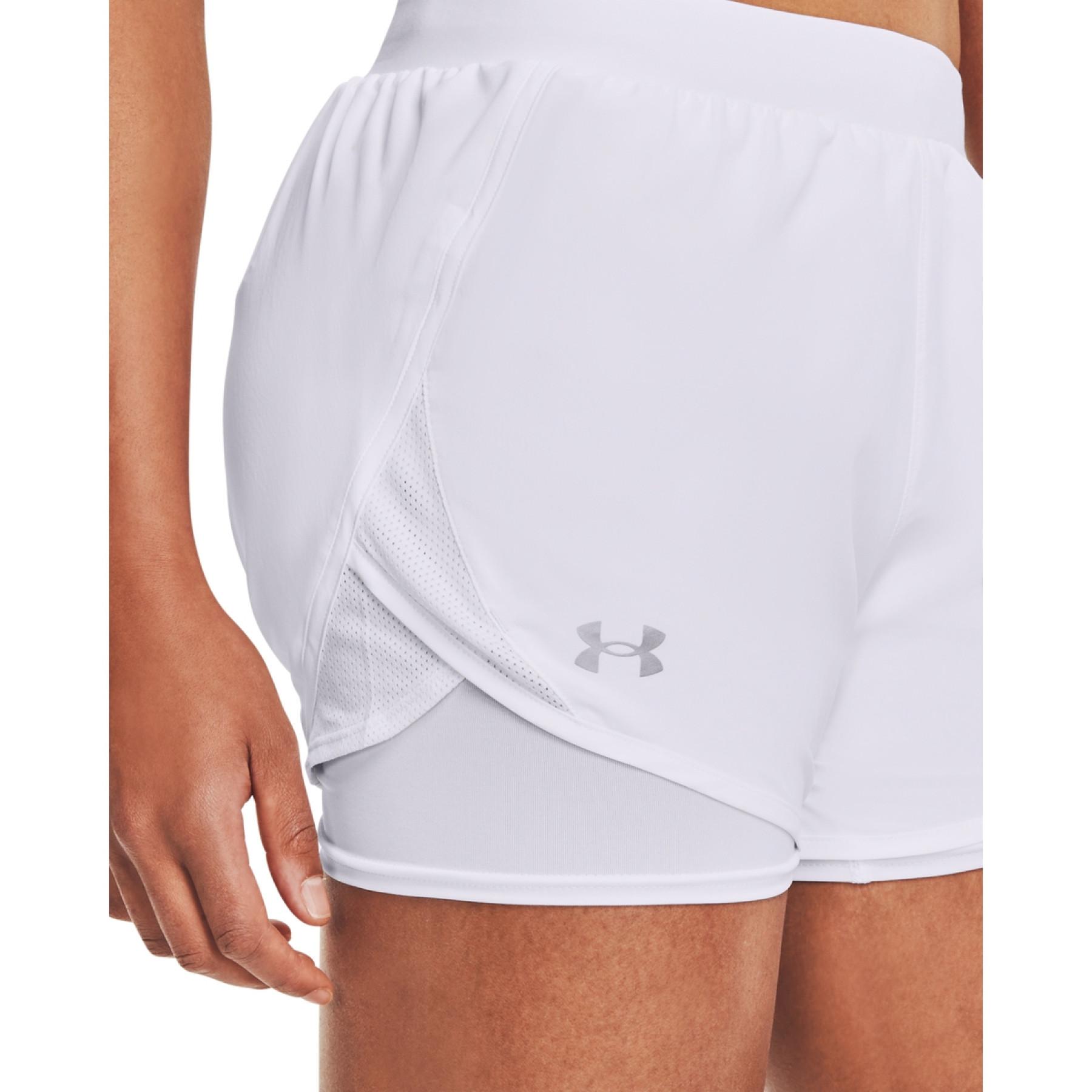 Calções para mulheres Under Armour Fly By 2.0 2-in-1