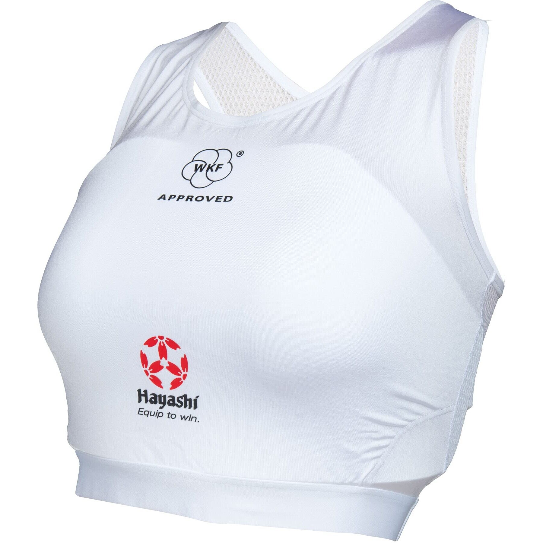 Placa de peito feminino Hayashi Maki WKF approved