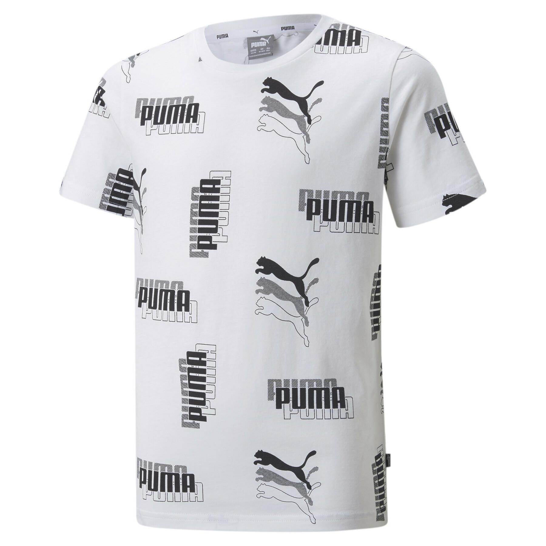 T-shirt de criança Puma Power AOP