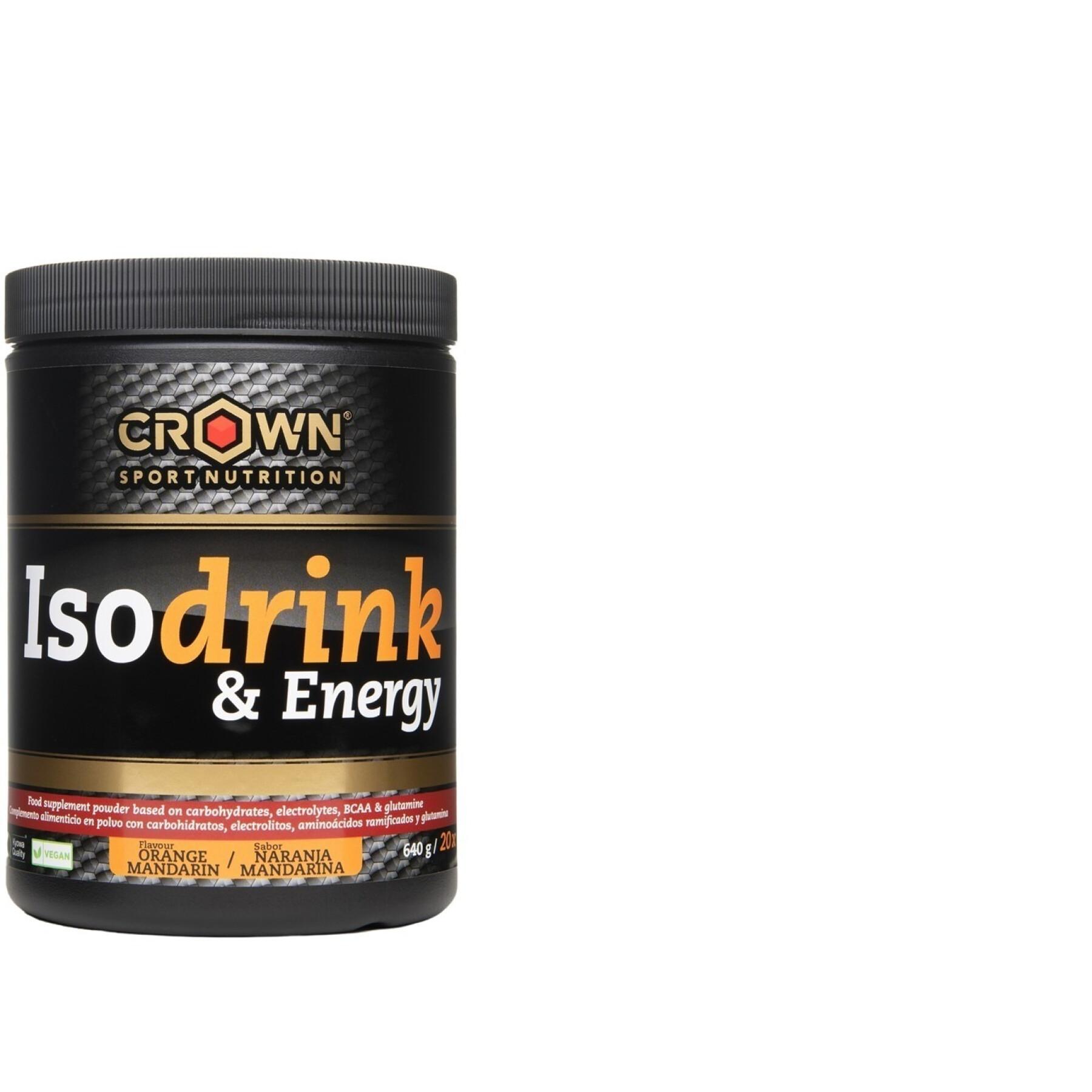 Bebida energética Crown Sport Nutrition Isodrink & Energy informed sport - mandarine / orange - 640 g