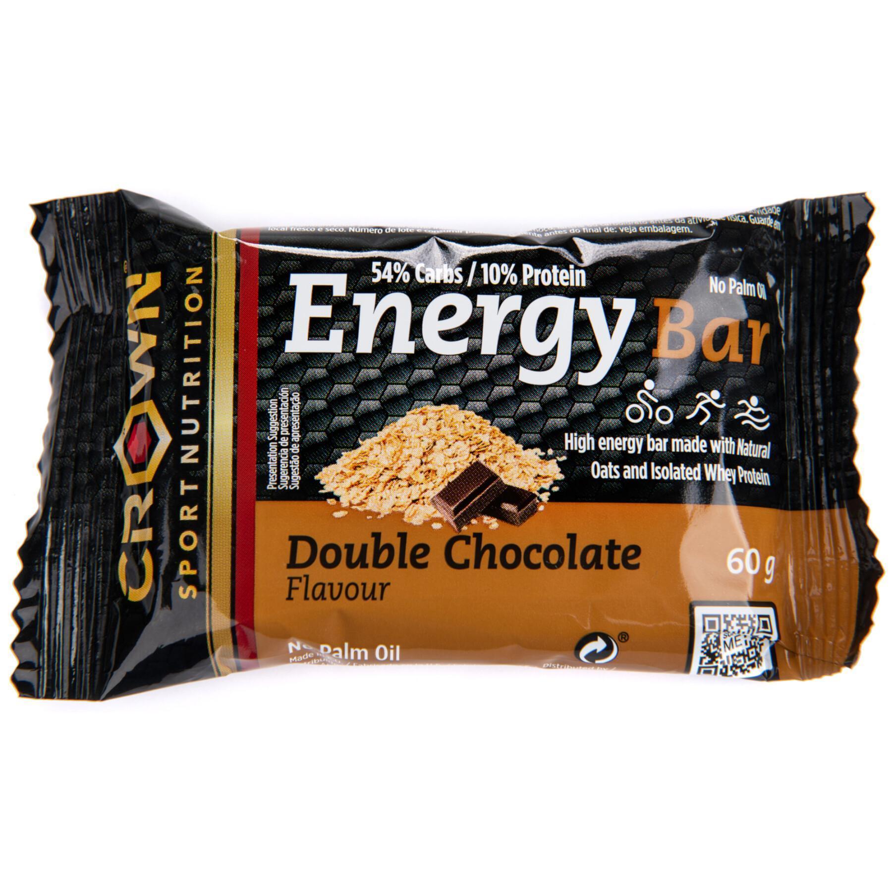 Barra nutricional Crown Sport Nutrition Energy - double chocolat - 60 g