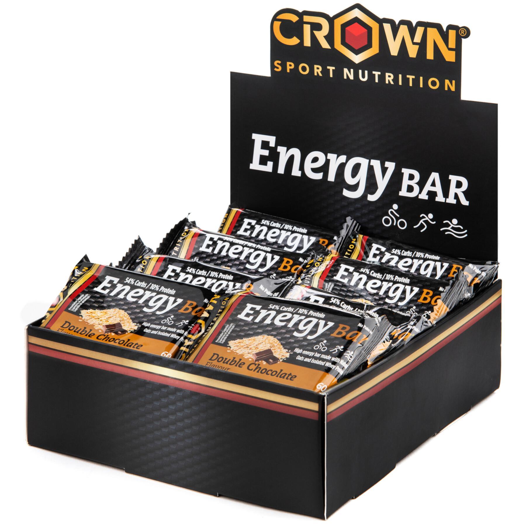 Barra nutricional Crown Sport Nutrition Energy - double chocolat - 60 g