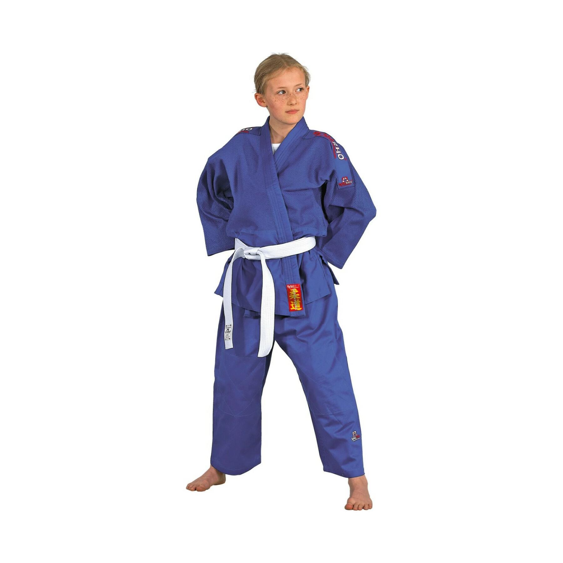 Kimono judo com listras de ombro para crianças Danrho Yamanashi