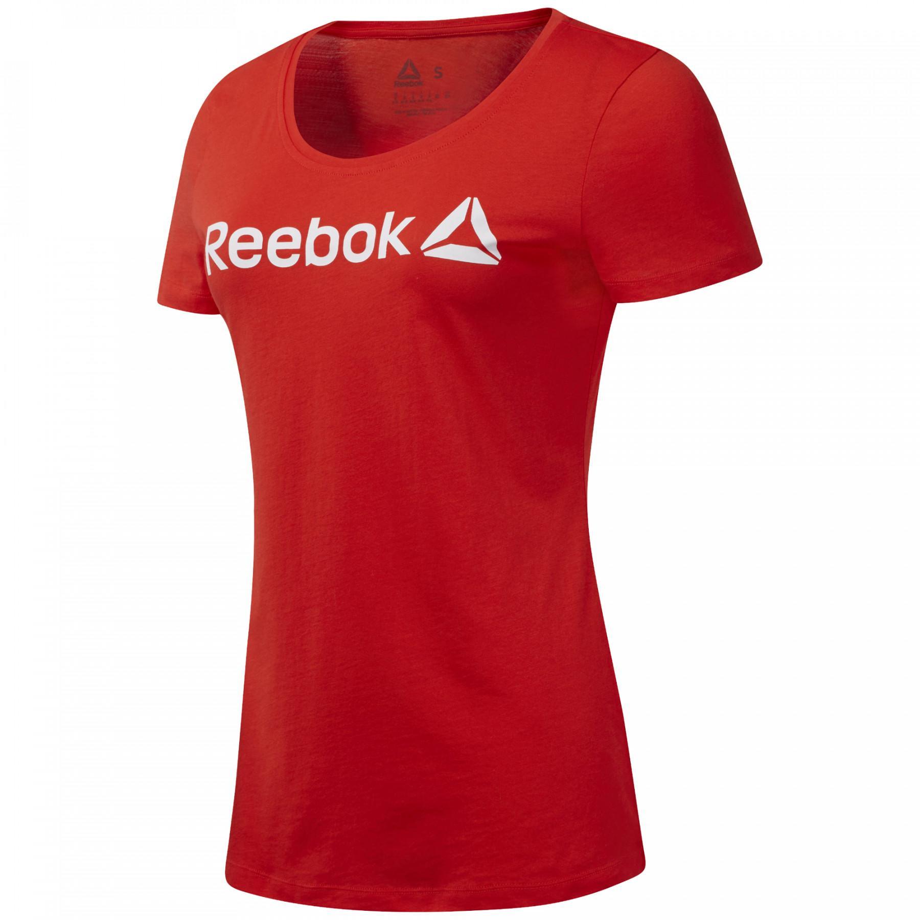 Camiseta com gola de mulher Reebok