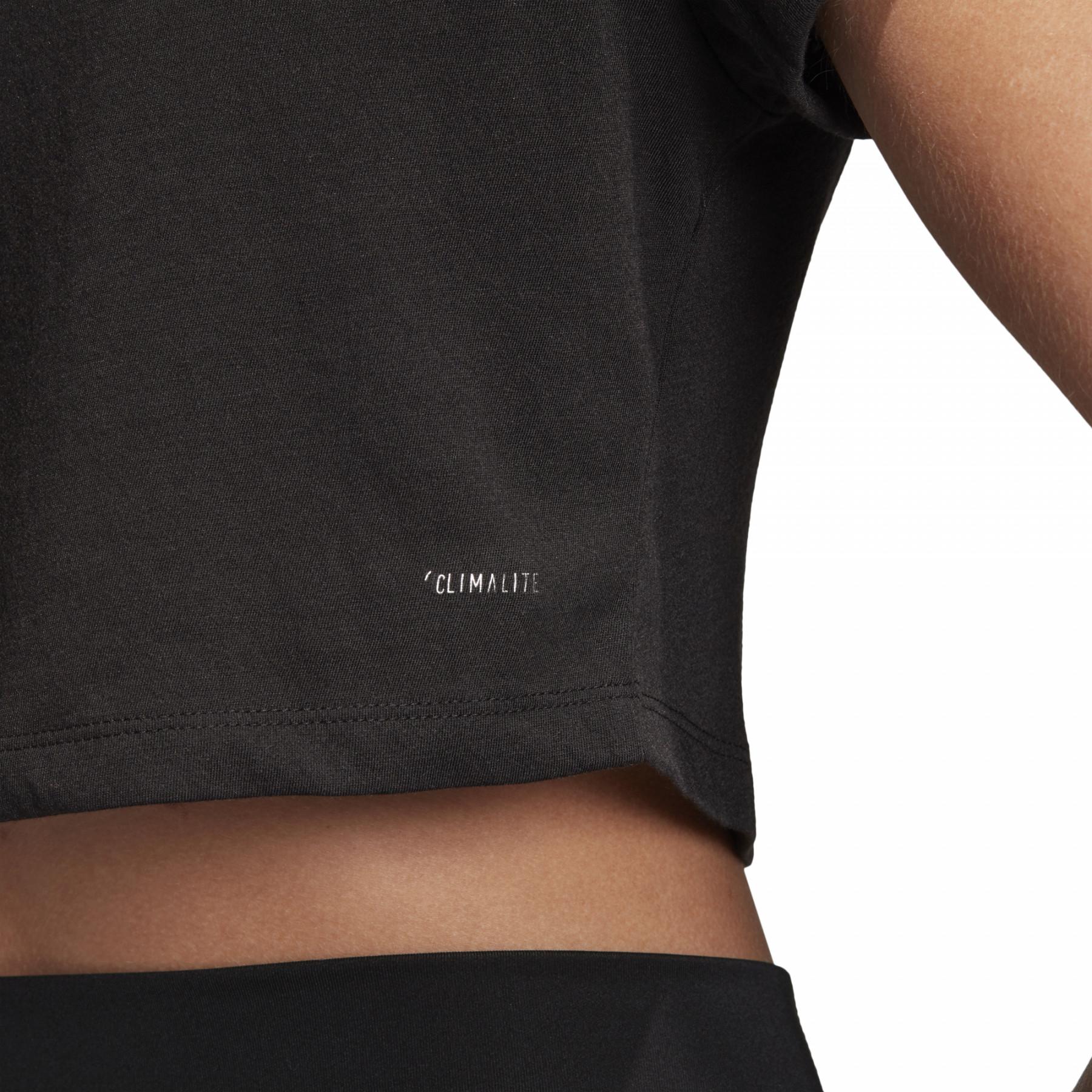 Camiseta feminina adidas Designed 2 Move Cropped Boxy Logo