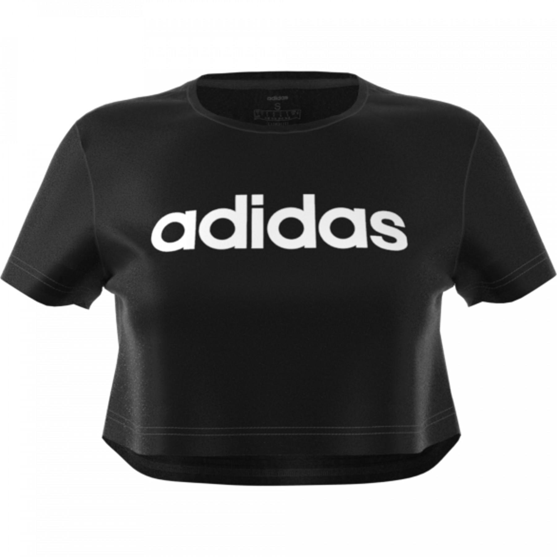 Camiseta feminina adidas Designed 2 Move Cropped Boxy Logo