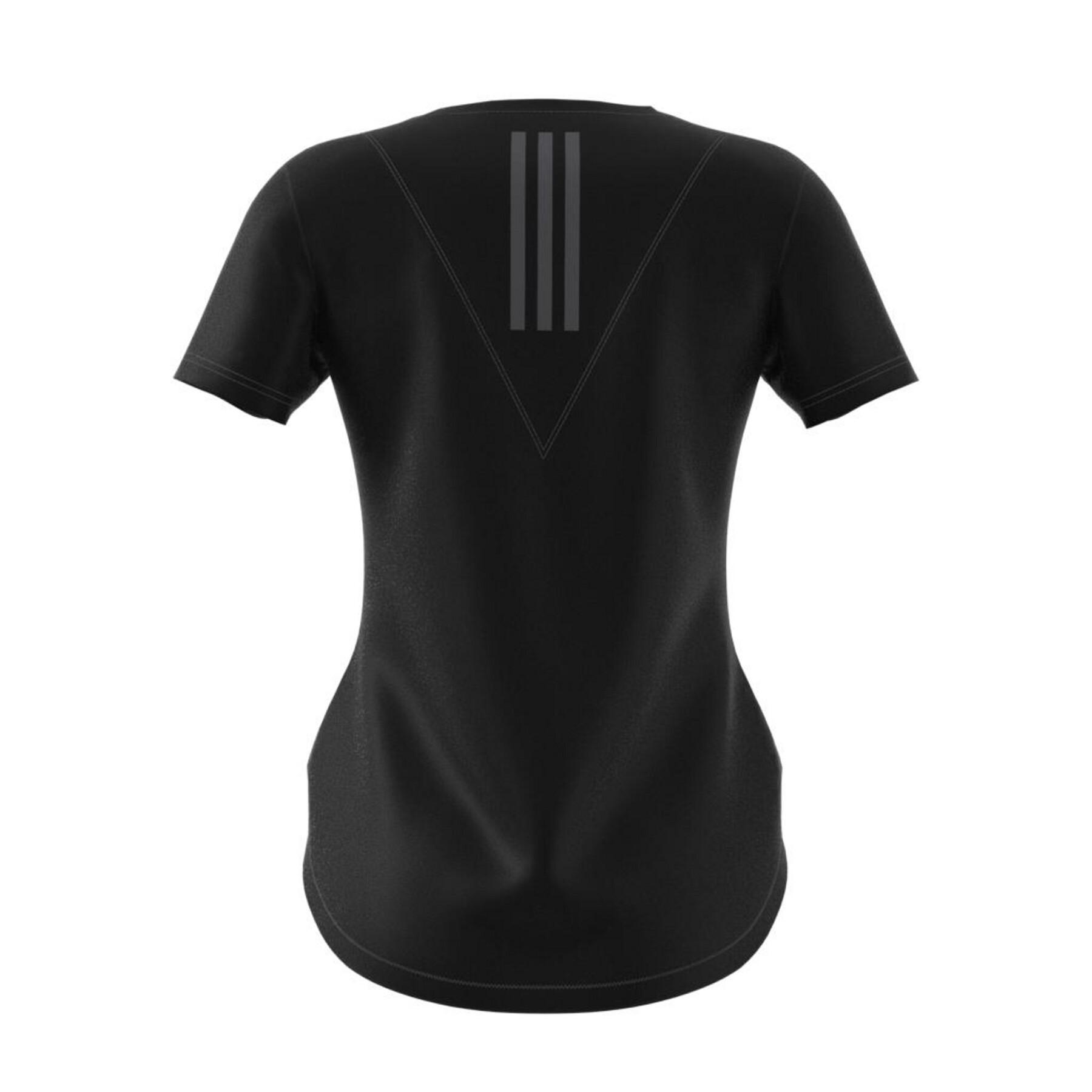Camiseta feminina adidas Training 3-StripesHeat Ready