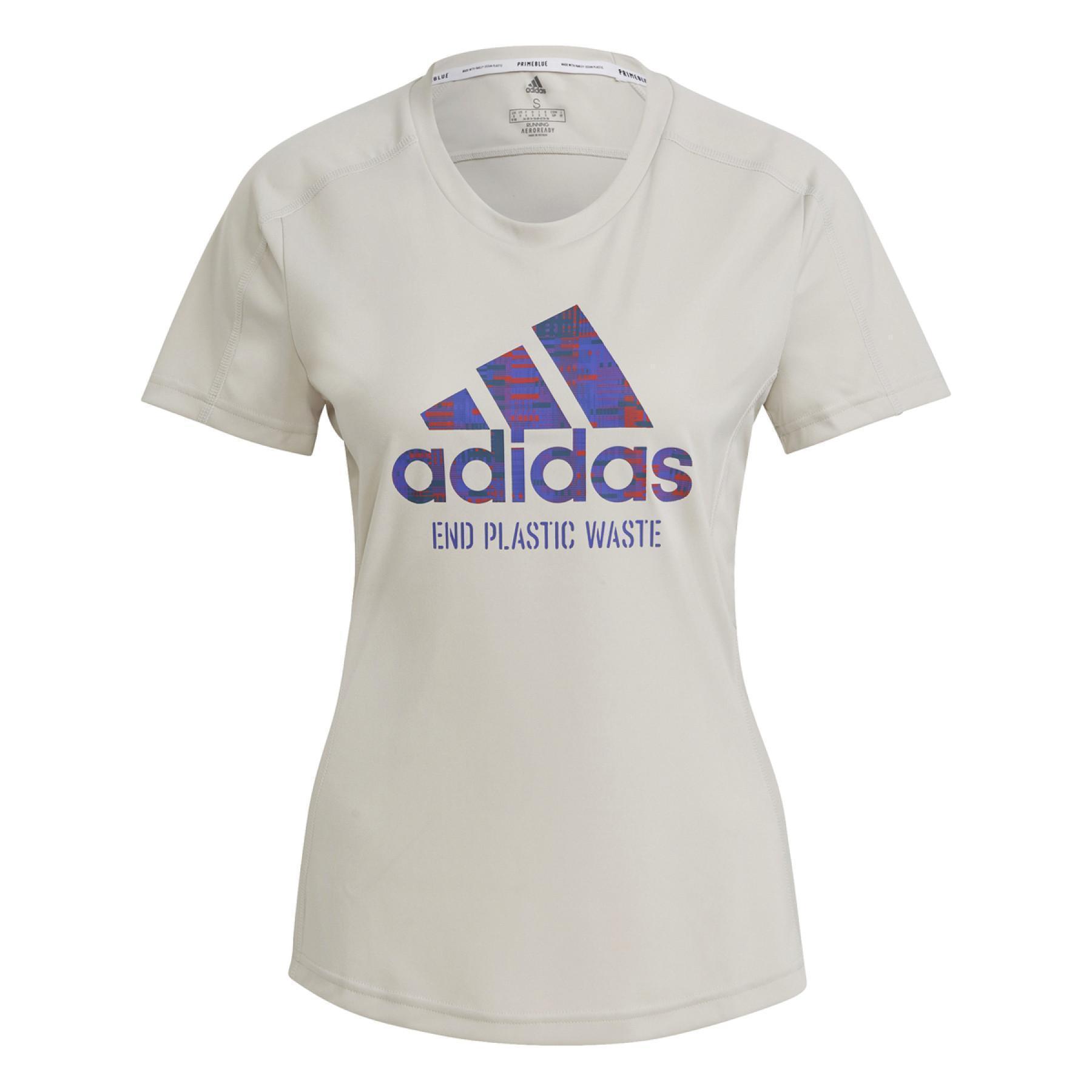 Camiseta feminina adidas Run for the Oceans Graphic