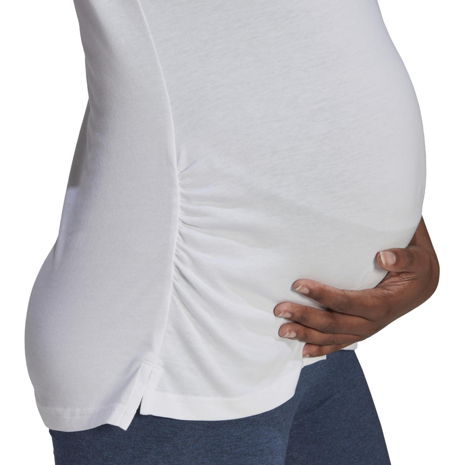 Camiseta feminina adidas Essentials Cotton Maternité