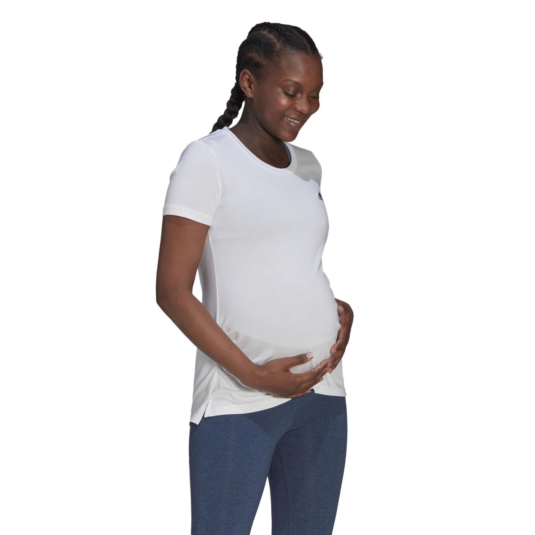 Camiseta feminina adidas Essentials Cotton Maternité
