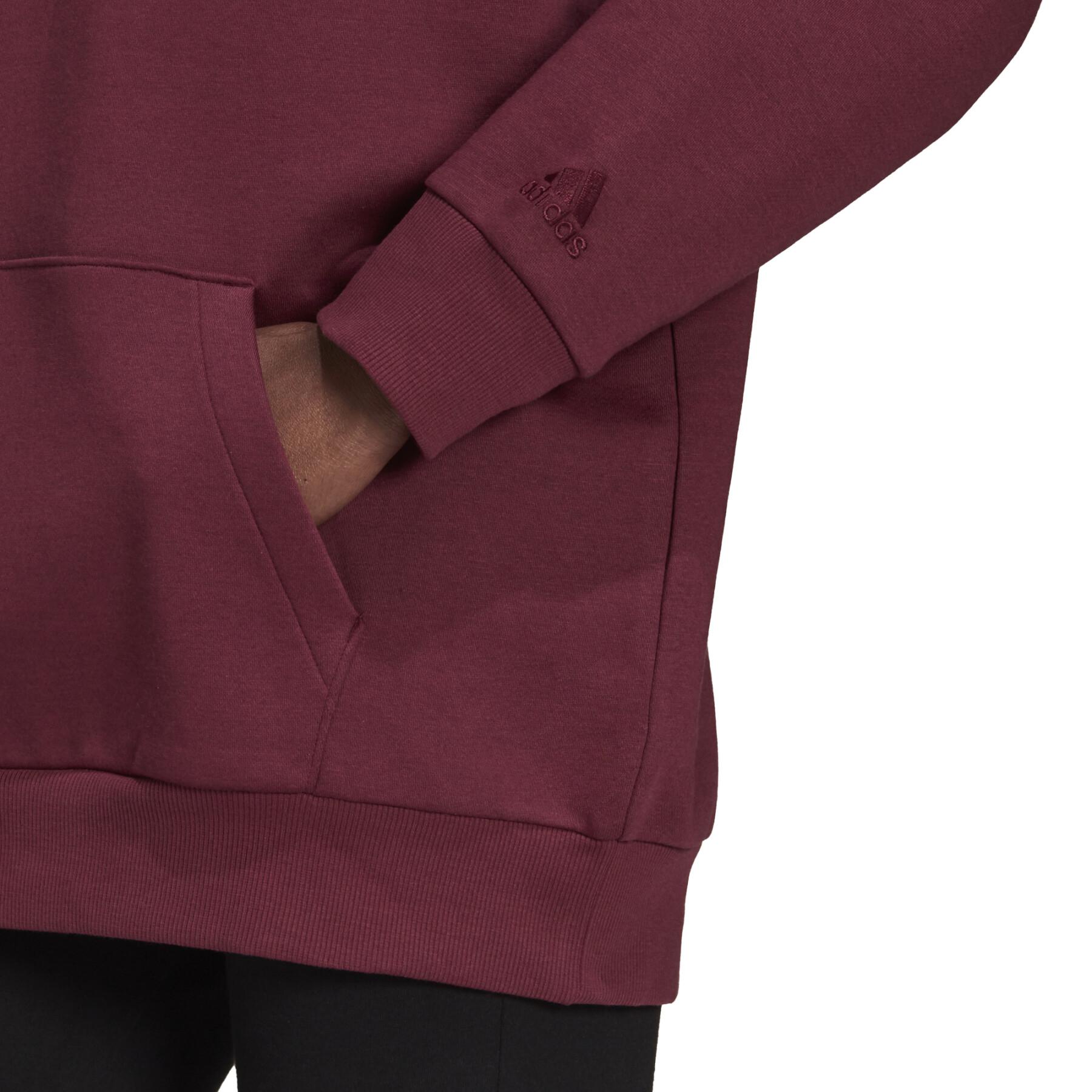 Camisola de tamanho exagerado para mulheres adidas Essentials Fleece