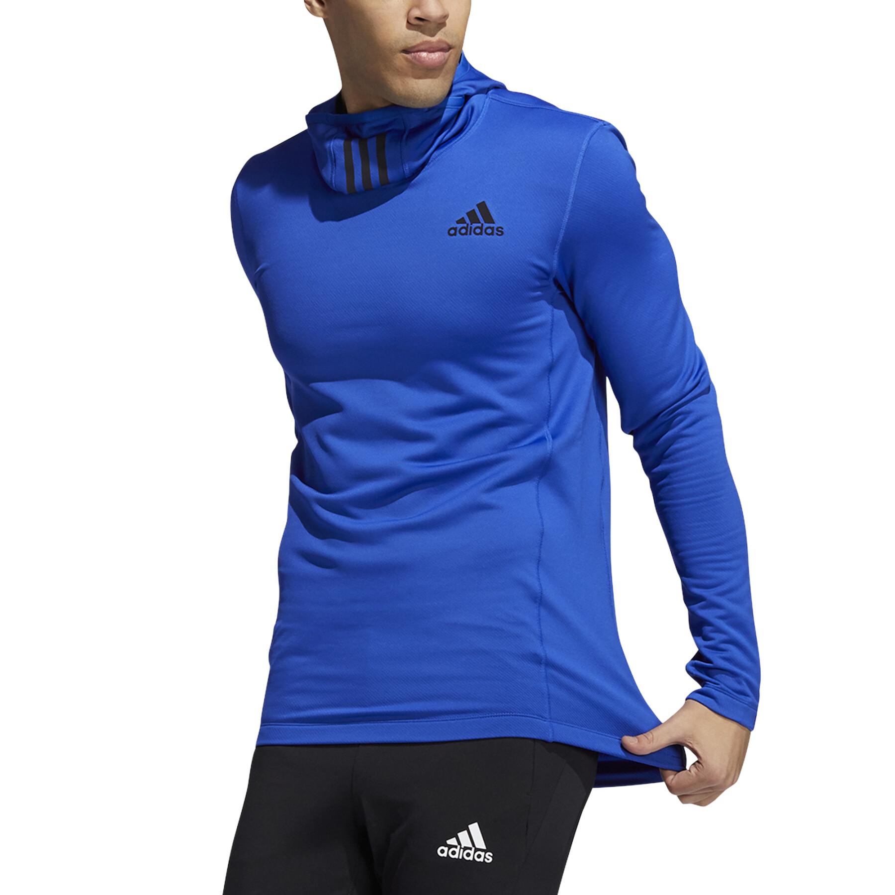 Camisola com capuz adidas COLD.RDY Techfit Fitted