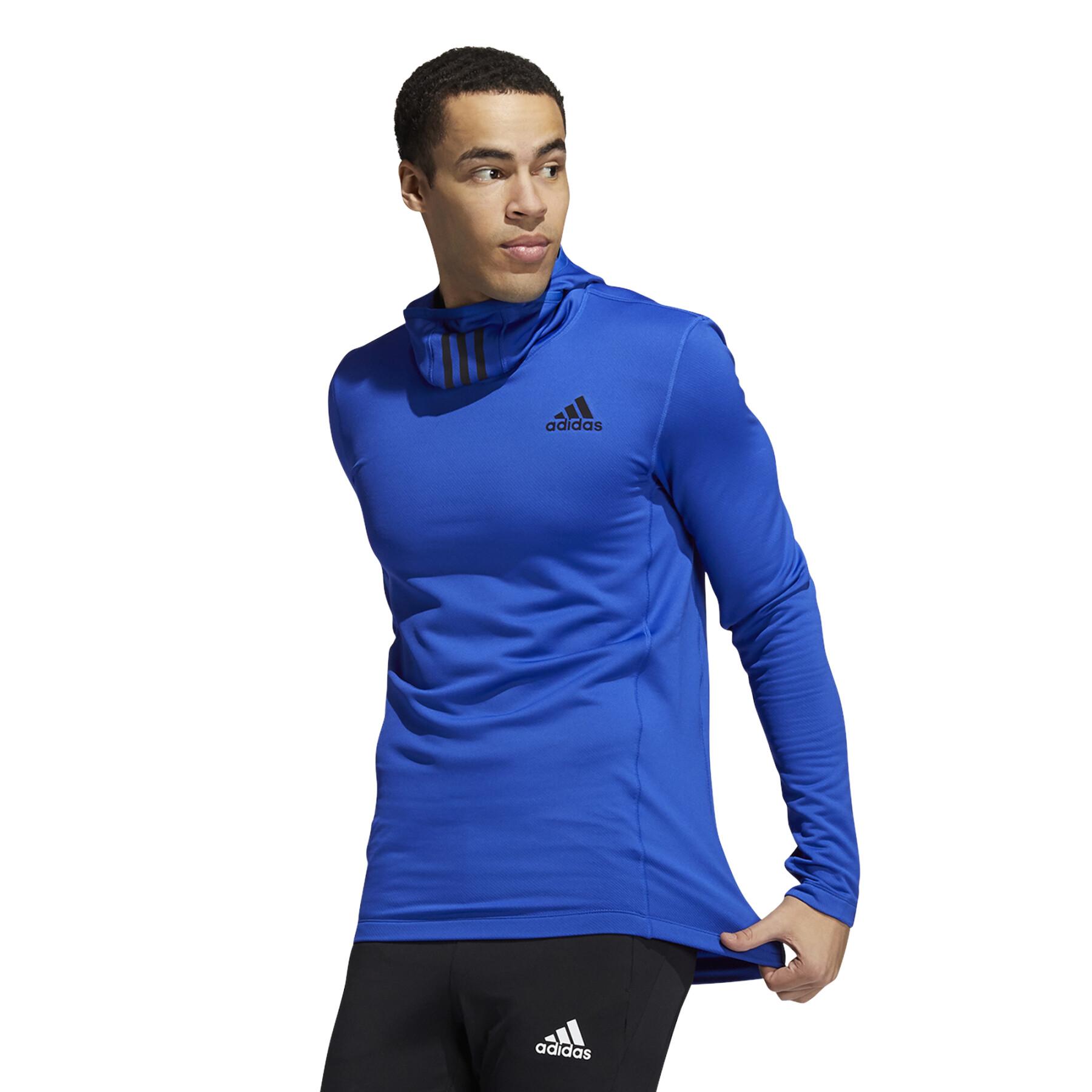 Camisola com capuz adidas COLD.RDY Techfit Fitted