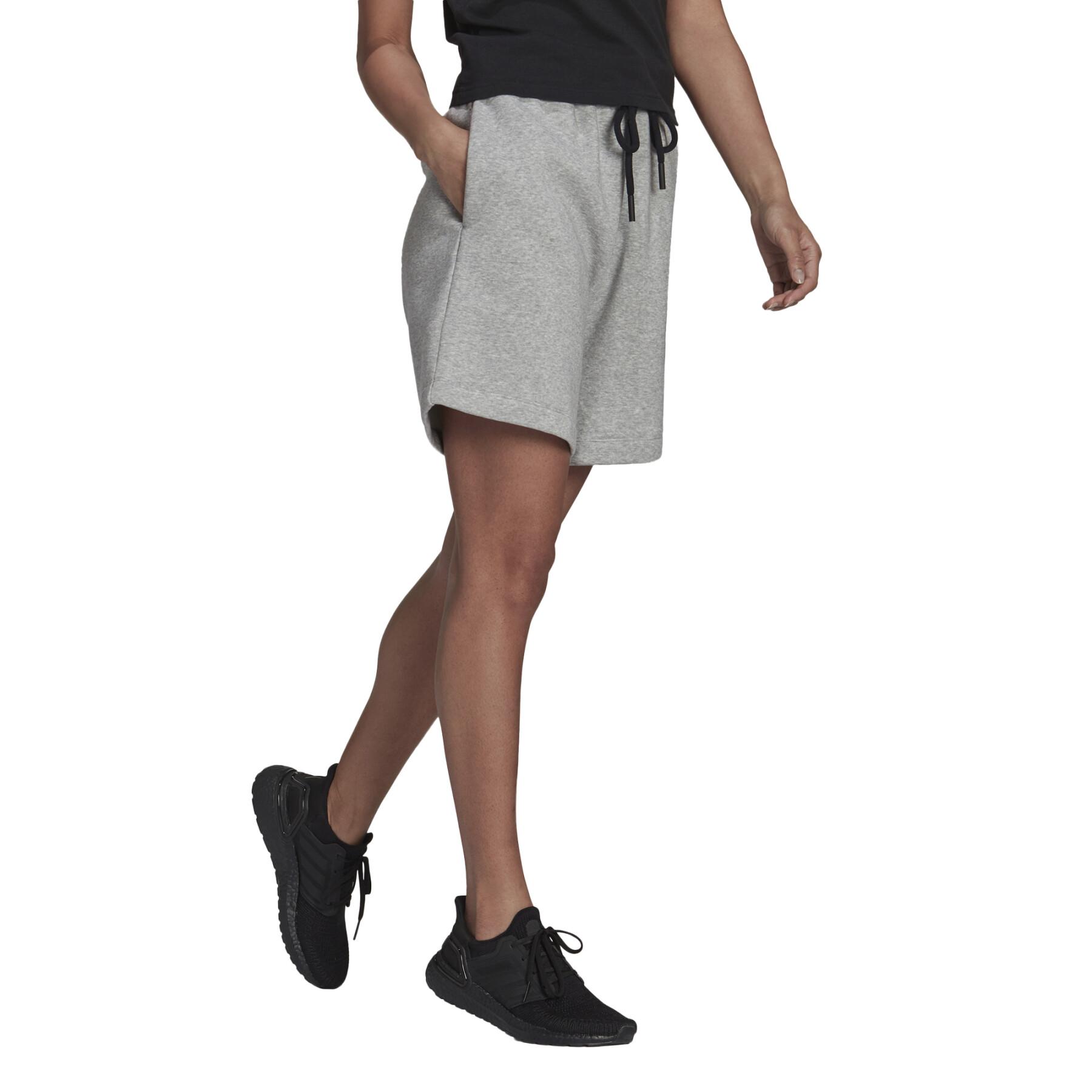 Calções para mulheres adidas Sportswear Studio Lounge Fleece