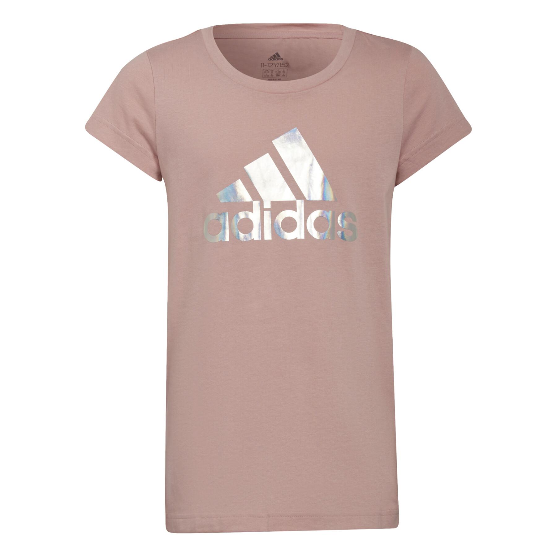 T-shirt de rapariga adidas Dance Metallic Print