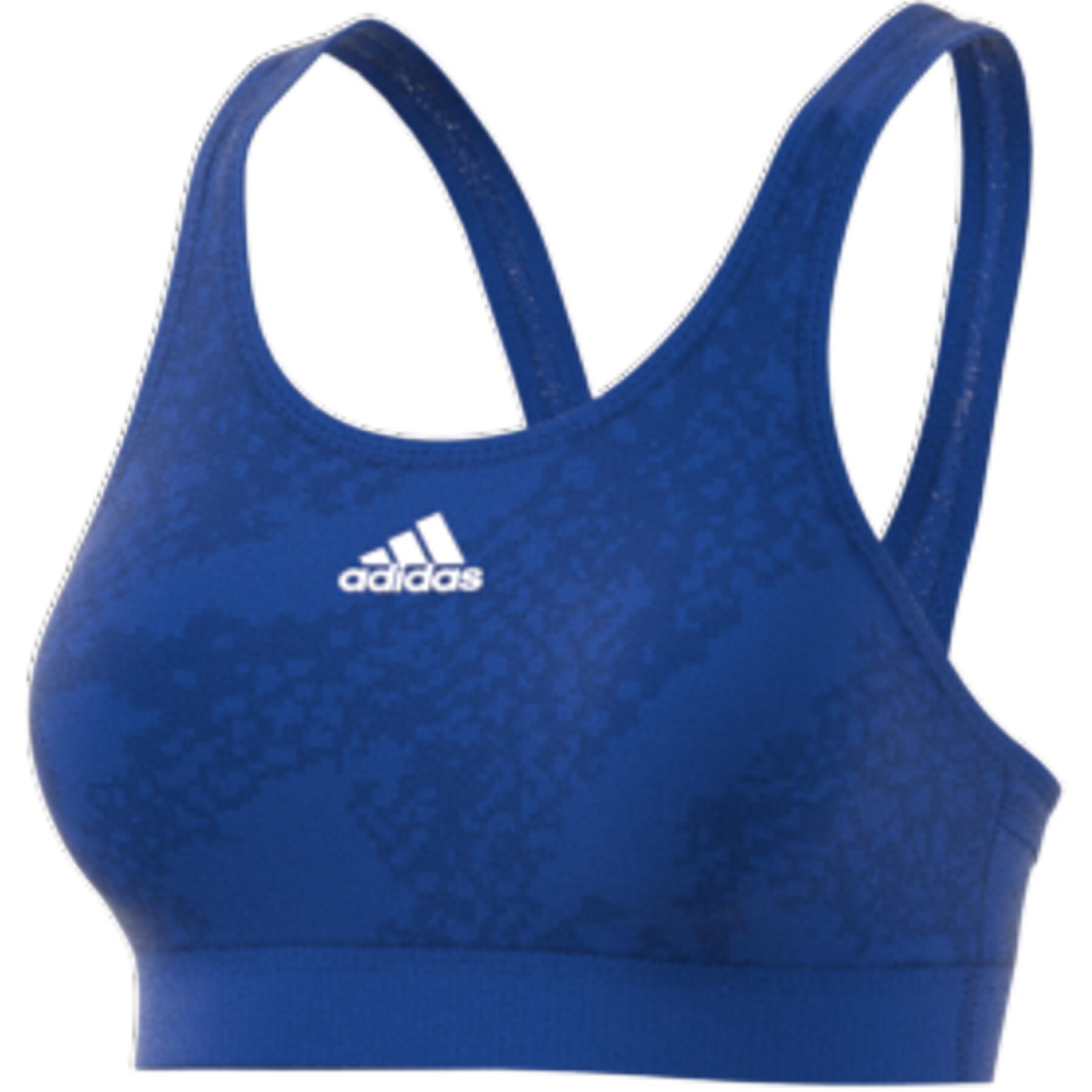 Soutien feminino adidas Believe This Medium-Support Lace Camo Workout