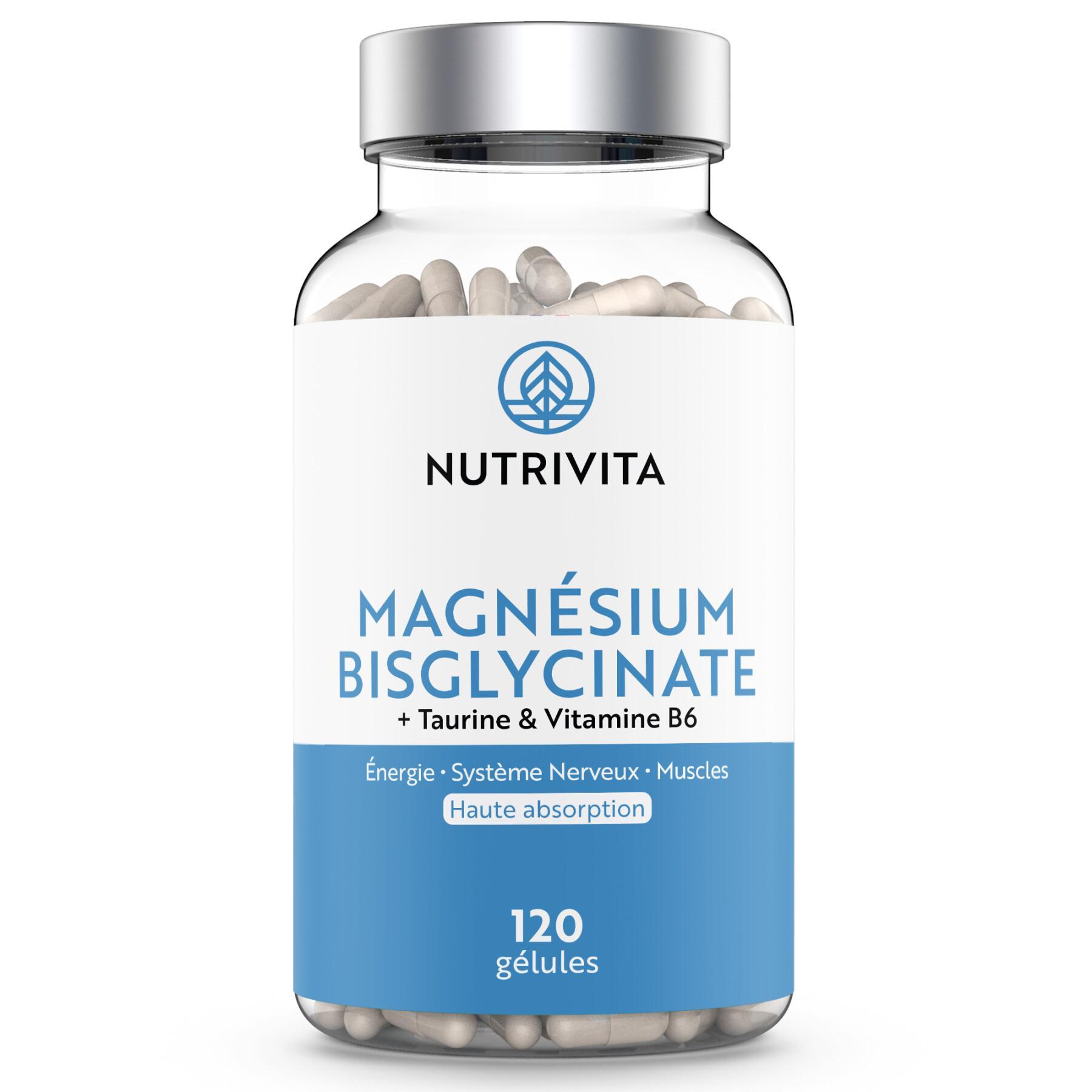 Suplemento dietético bisglicinato de magnésio - 120 cápsulas Nutrivita