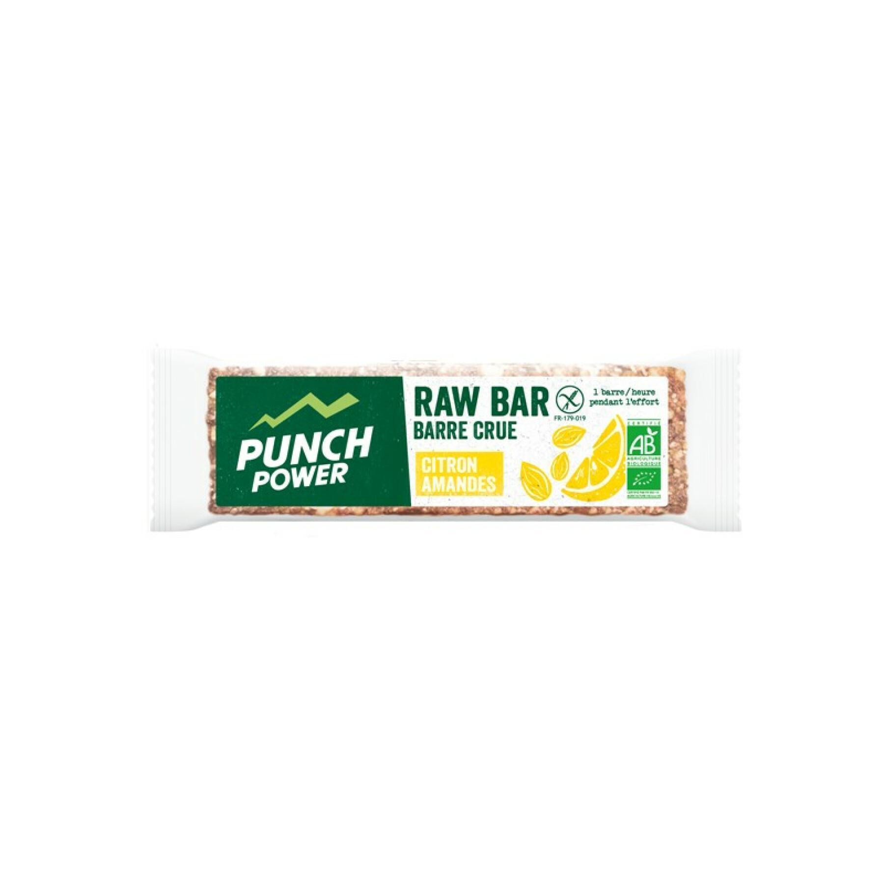 Mostrar 20 barras de energia Punch Power Rawbar Citron amande