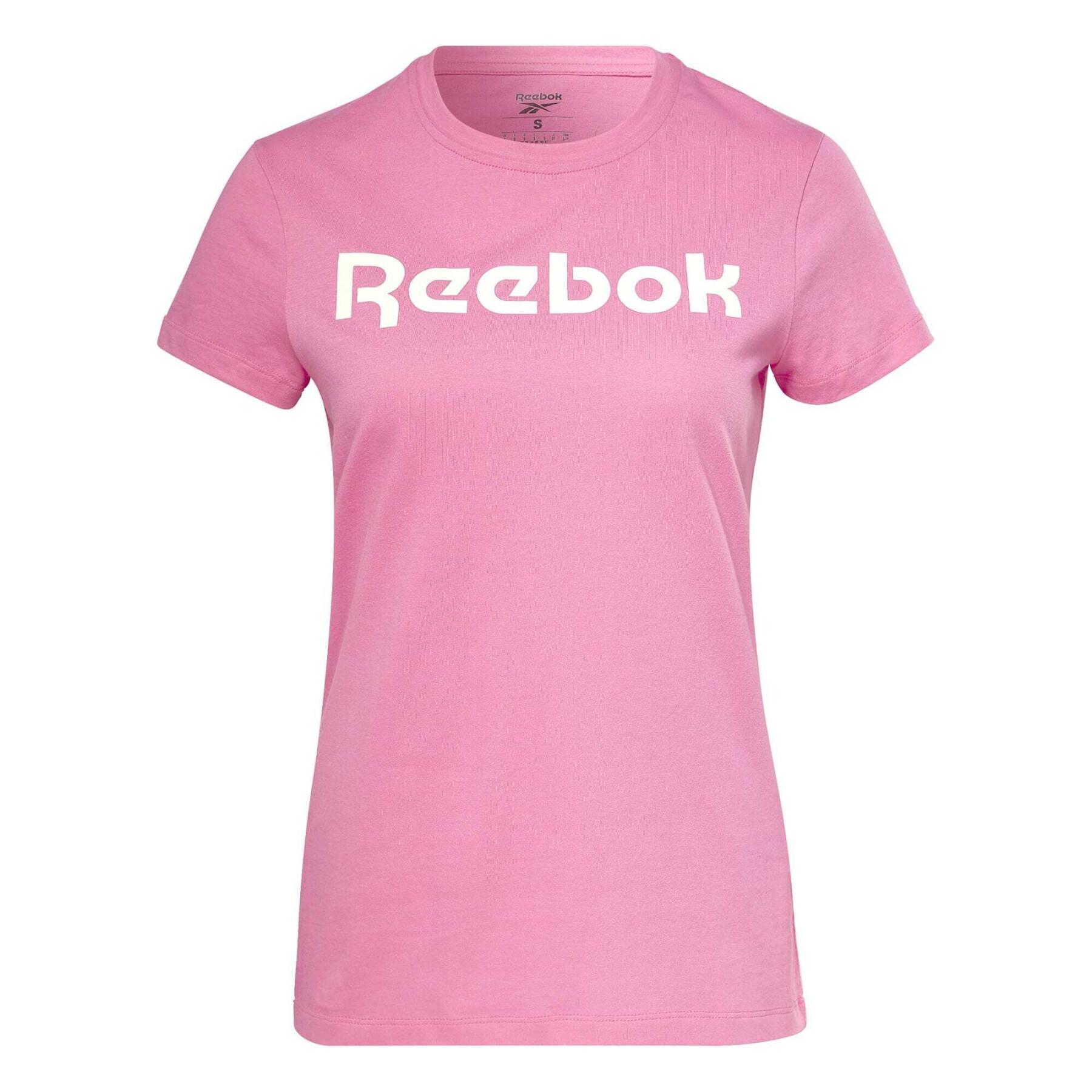 Camisa de formação gráfica feminina Reebok Essentials