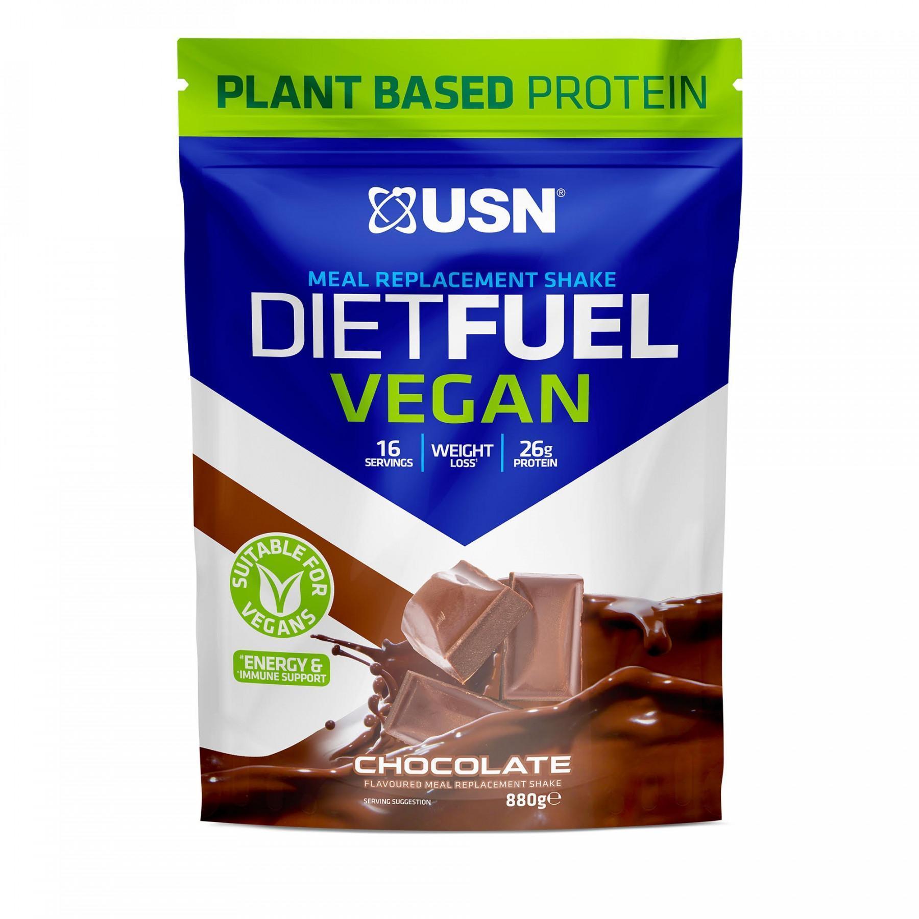 Proteína de chocolate vegan de dieta 880g