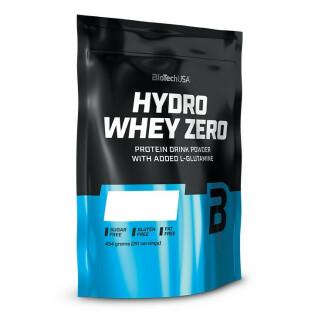 Pacote de 10 sacos de proteína Biotech USA hydro whey zero - Fraise - 454g