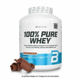 Frasco de proteína de soro de leite 100% pura Biotech USA - Chocolate - 2,27kg