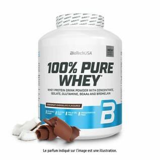 Frasco de proteína de soro de leite 100% puro Biotech USA - Noix de coco-chocolat - 2,27kg
