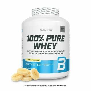 Frasco de proteína de soro de leite 100% pura Biotech USA - Banane - 2,27kg