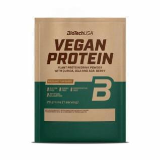 50 pacotes de proteína vegan Biotech USA - Noisette - 25g