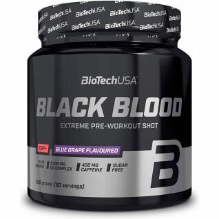 Pacote de 10 frascos de booster Biotech USA black blood caf + - Raisin bleu - 300g