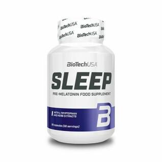 Pacote de 12 frascos de vitamina Biotech USA sleep - 60 Gélul