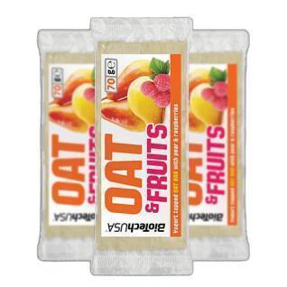 Caixas de snacks de aveia Biotech USA -Yaourt-framboise-poire