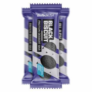 Embalagem de 20 barras de sobremesa de proteínas Biotech USA - Black Biscuit
