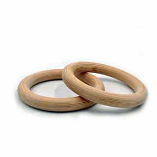 Anéis de ginástica em madeira Fit & Rack D32mm