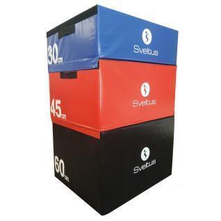 Conjunto de caixas de lona de espuma Sveltus 30cm/45cm/60cm (x3)