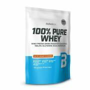 Embalagem de 10 sacos de proteína de soro de leite 100% puro Biotech USA - Caramel salé - 454g