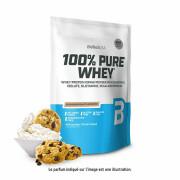 Embalagem de 10 sacos de proteína de soro de leite 100% puro Biotech USA - Black Biscuit - 454g