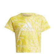 T-shirt regular de algodão com estampagem animal híbrida para raparigas adidas Future Icons