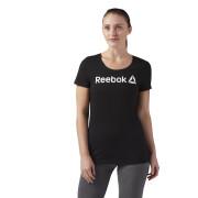 Camiseta feminina Reebok Linear Read Scoop
