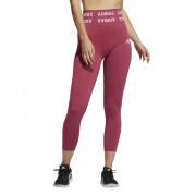 Pernas femininas de cintura alta adidas Training Branded Aeroknit 7/8