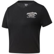 Camiseta feminina Reebok TE OS Graphic- Crop