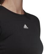 Camiseta feminina adidas Aeroknit Seamless Fitted Cropped