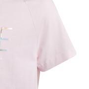 Camiseta com estampa metálica de menina adidas Dance